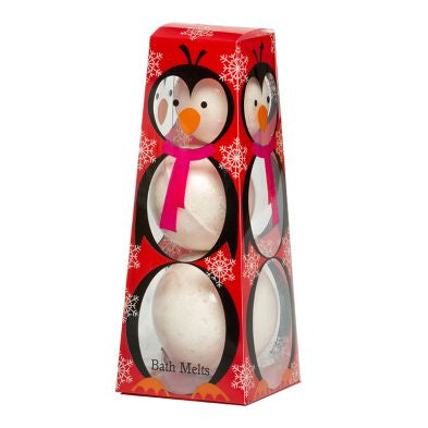 Christmas Penguin Bath Melts Fizzer Set 100g