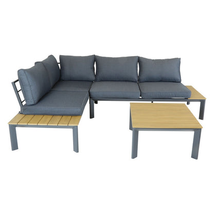 Garden Furniture Set by Wensum - 3 Seats Grey Cushions - Croft Home & Garden