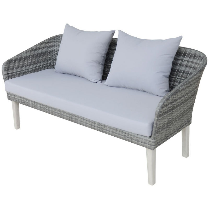 Garden Furniture Set by Wensum - 4 Seats Grey Cushions - Croft Home & Garden