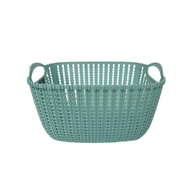 Plastic Basket 19.6 Litres - Green by EA Living