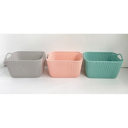 Plastic Basket 19.6 Litres - Green by EA Living