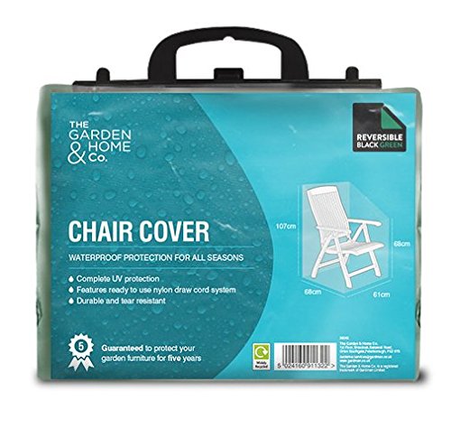 Standard Chair Cover, Reversible Green & Black, [36045]-0