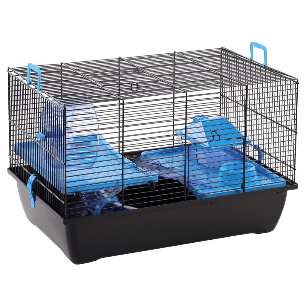 FLAMINGO Hamster Cage Jaro 2 50.5x33x32.5 cm Black and Blue