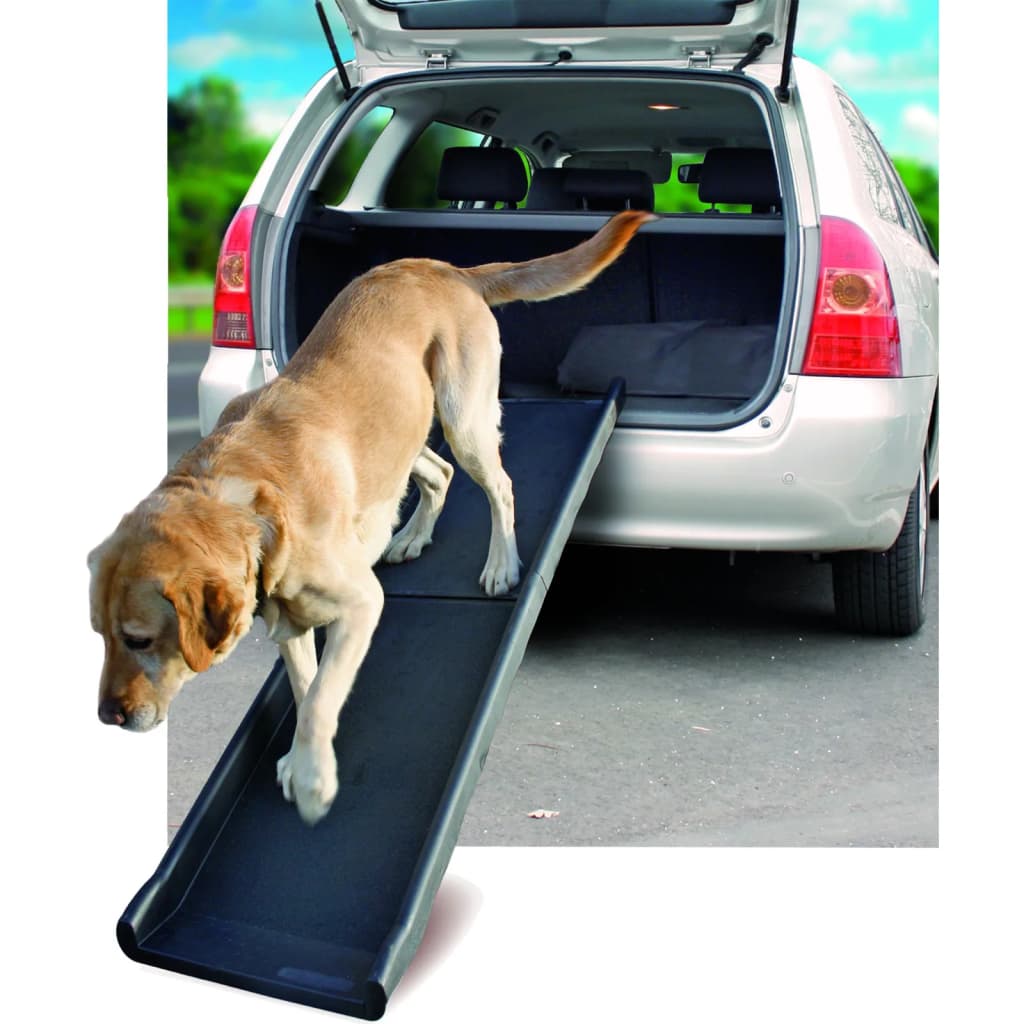 FLAMINGO Dog Car Ramp Gentle Step 154x39x70 cm Black