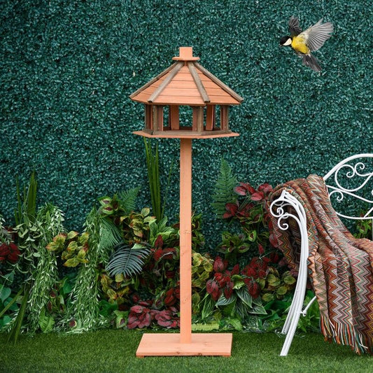 Orient 130cm Bird Feeder Table Natural by Pawhut