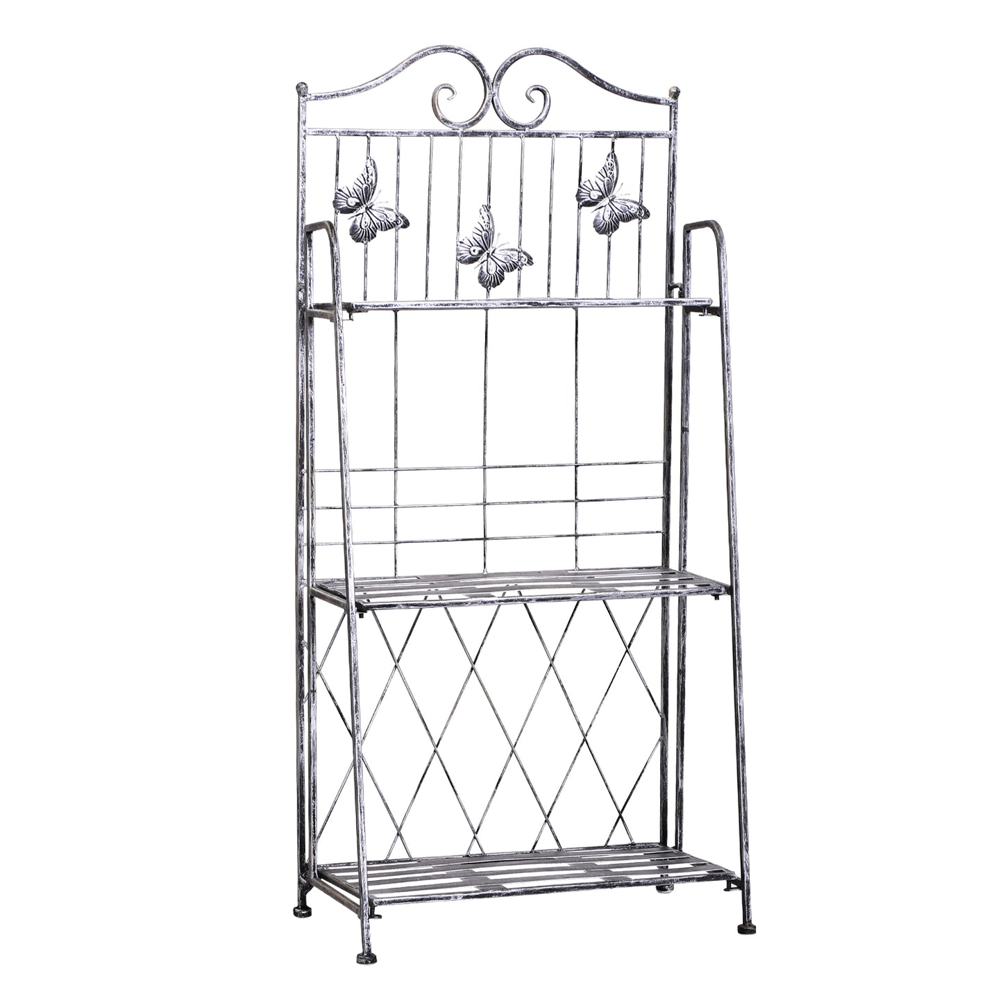 Outsunny 3-Tier Metal Plant Stand