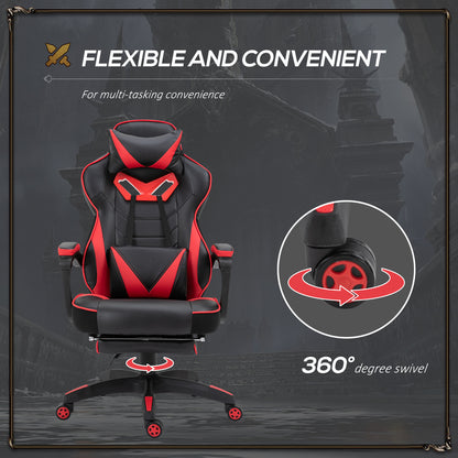 Vinsetto Racing Gaming Chair with Footrest