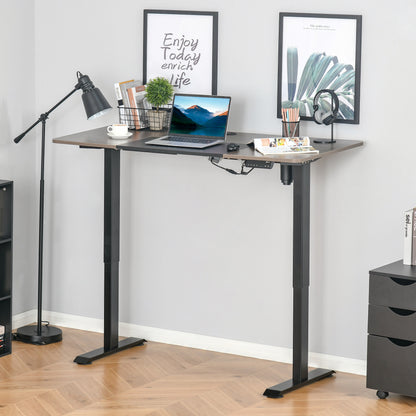 Vinsetto Height Adjustable Electric Standing Desk Stand Up Desk for Home Office Black