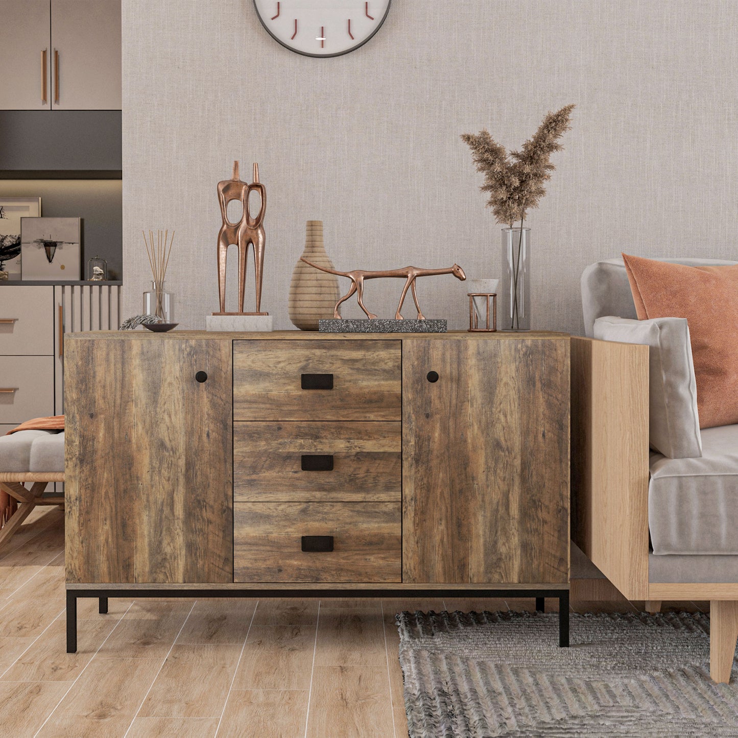 Homcom Industrial Sideboard