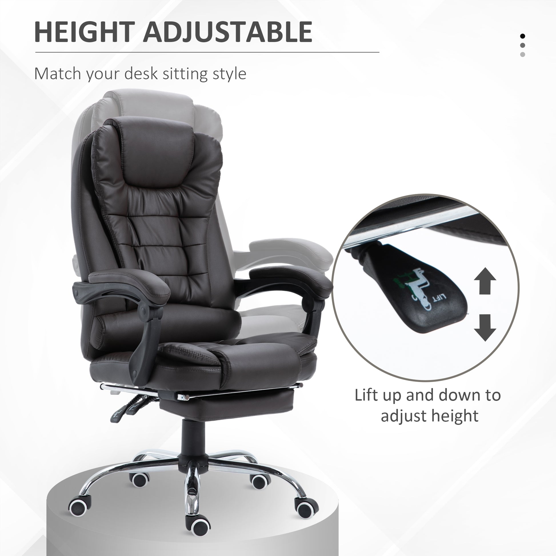 Homcom PU Leather Executive Office Chair