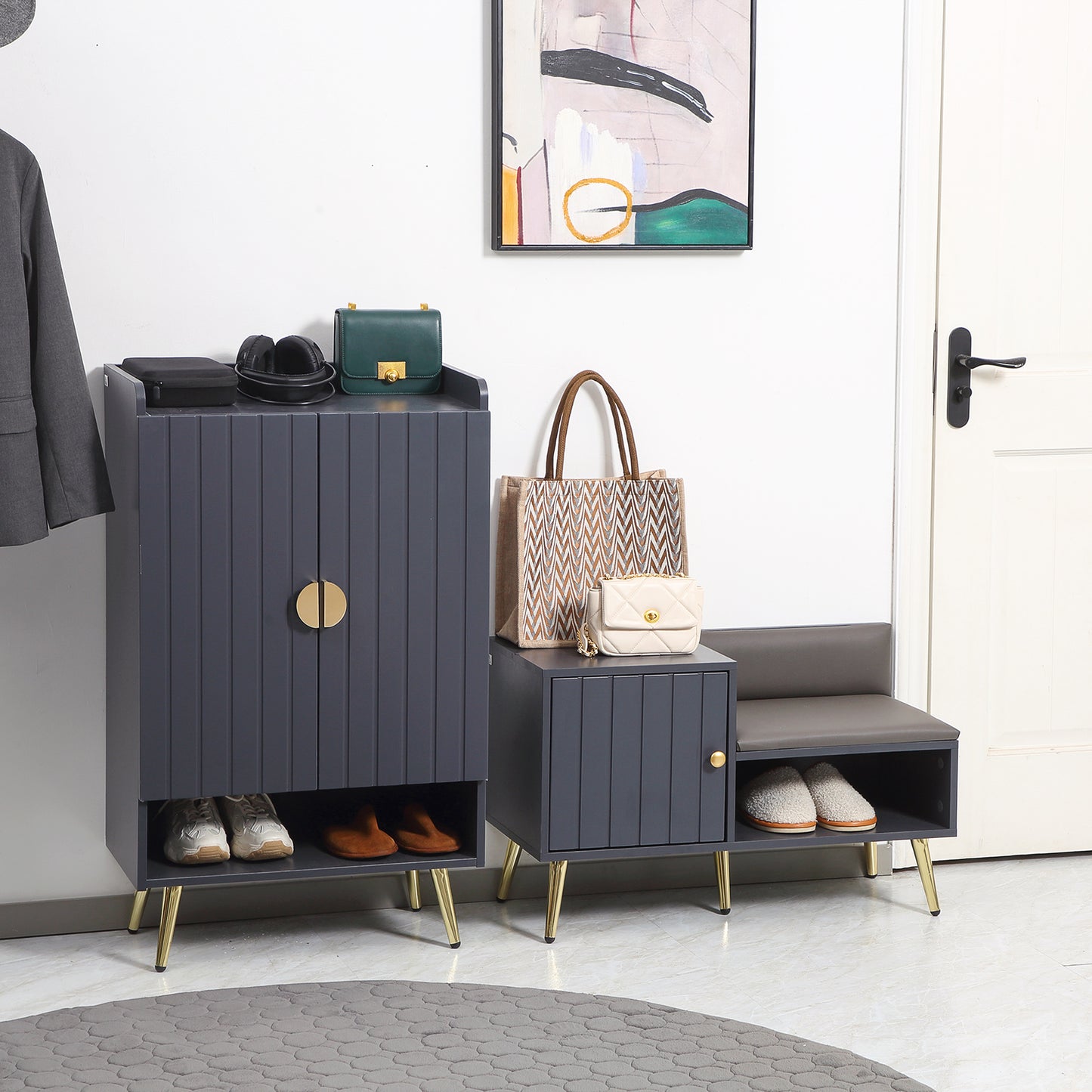 Homcom Shoe Bench with Storage