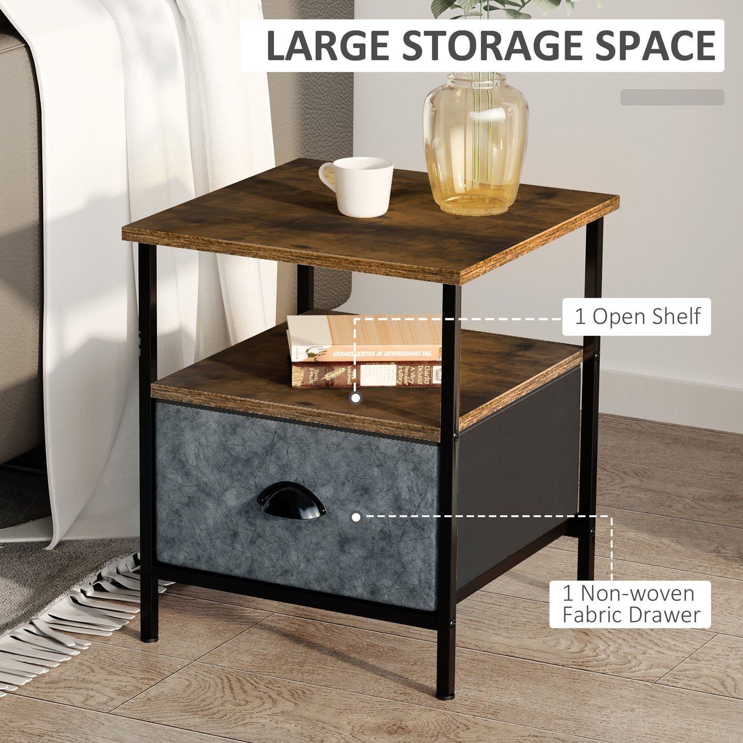 Homcom Bedside Table