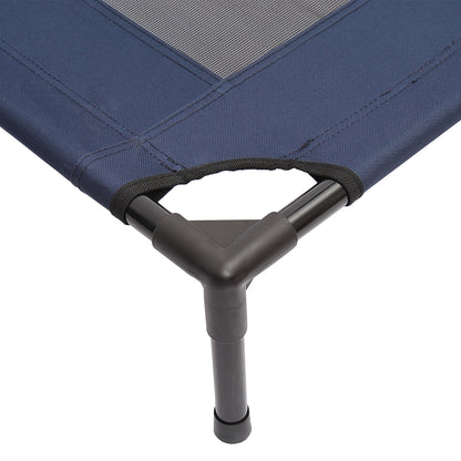 PawHut Portable Pets Elevated Raised Cot Bed-Blue