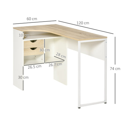 Homcom L-Shaped Computer Desk