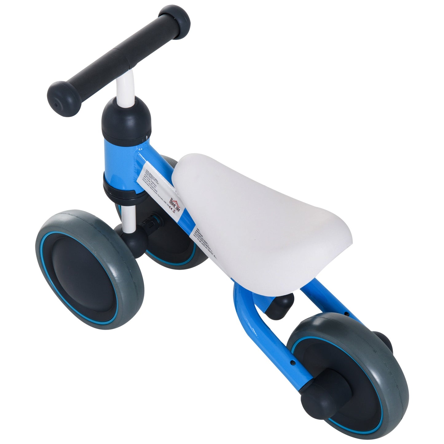 Homcom Kids Balance Bike Toddler Plastic No-Pedal Walking Blue