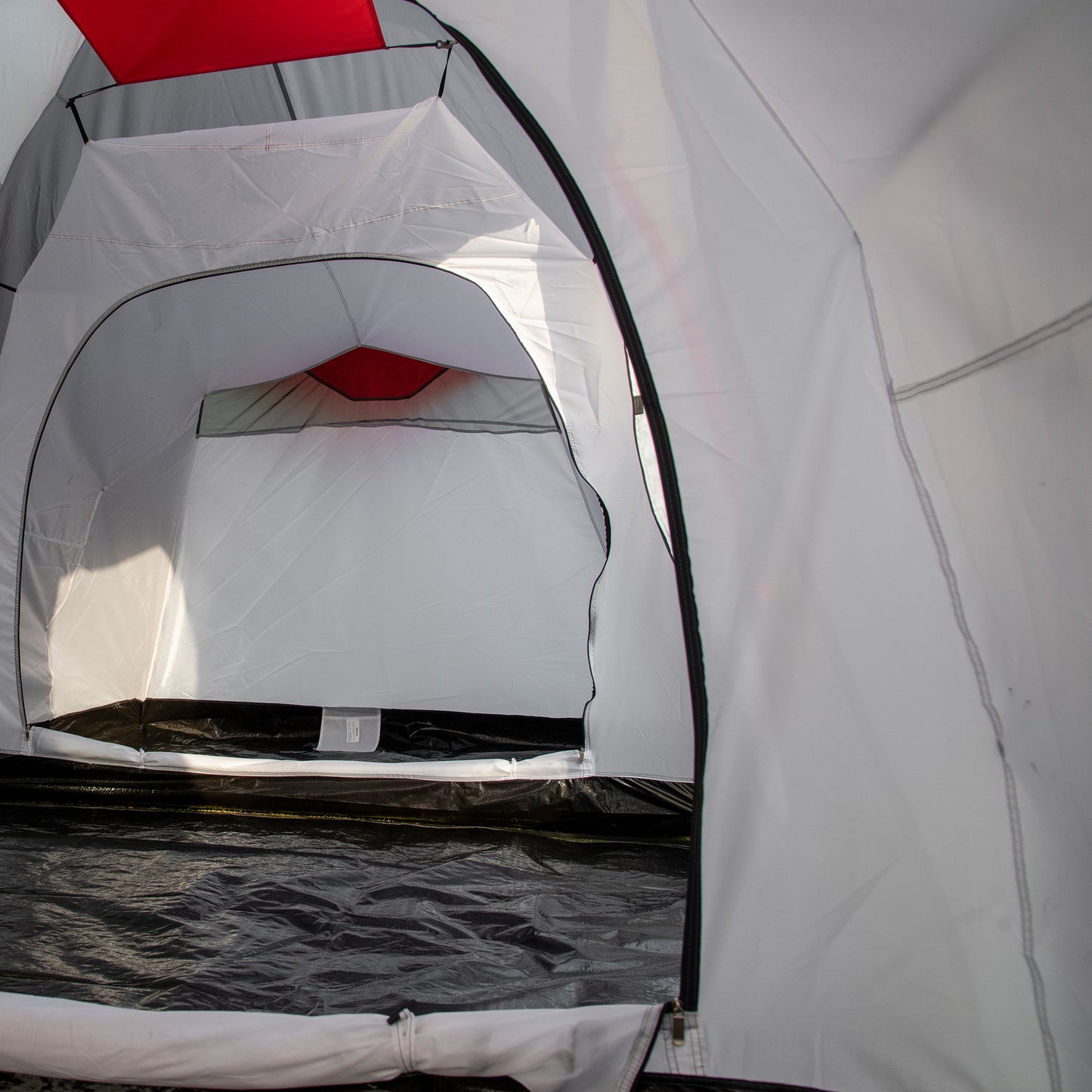 Outsunny 4-6 Man Tunnel Tent with 2 Bedroom