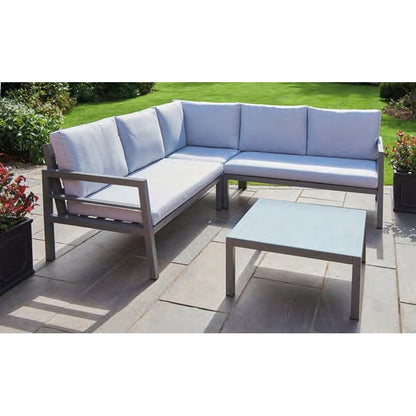 Oakley Garden Corner Sofa by Greenhurst - 4 Seats Neutral Cushions