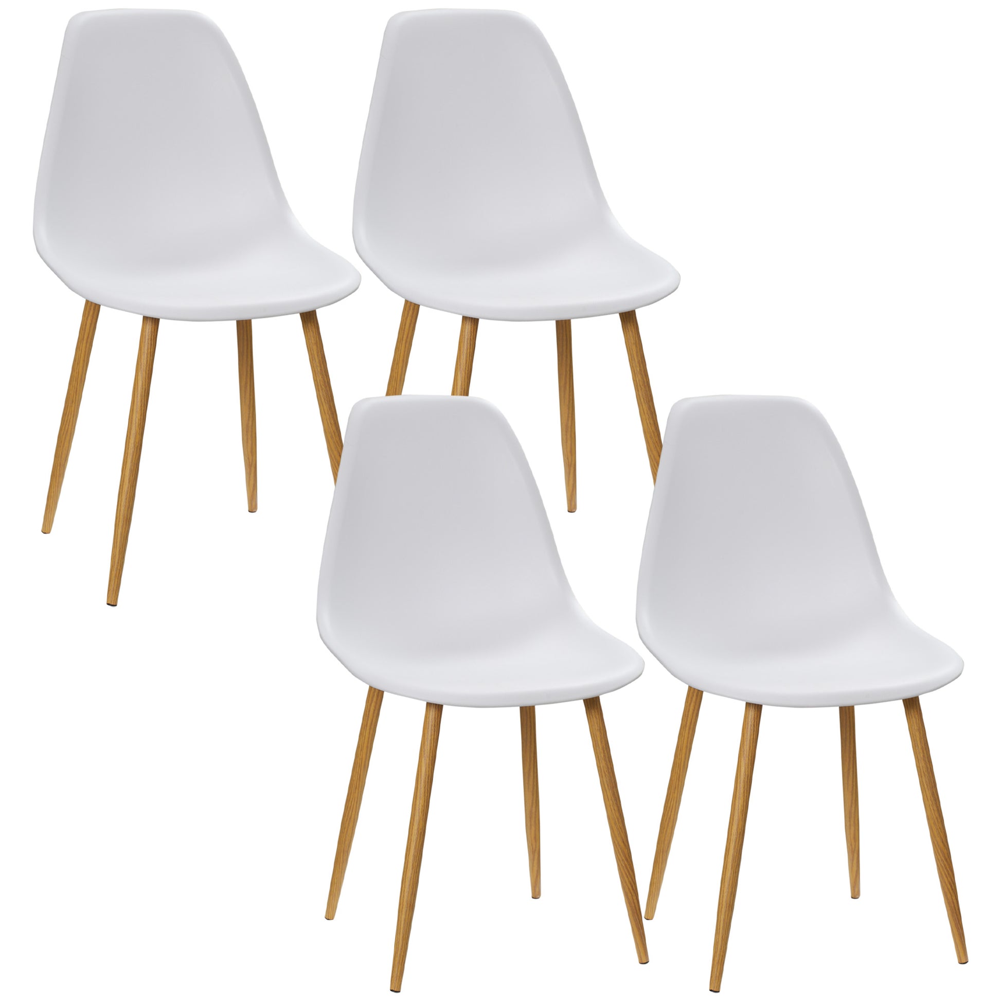 Homcom Modern Dining Chairs Set of 4