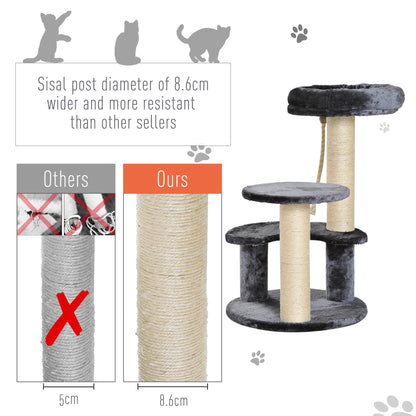 PawHut Cat Tree Kitty Scratcher Kitten Activity Center