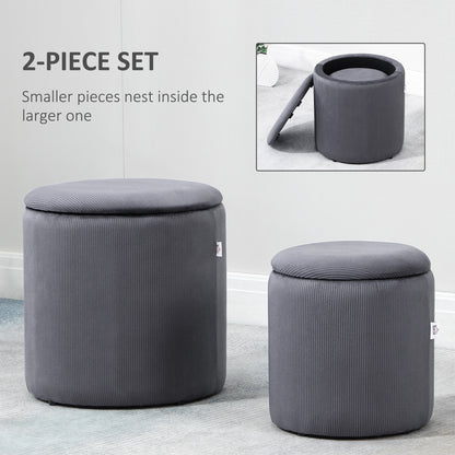 Homcom Modern Storage Ottoman with Removable Lid