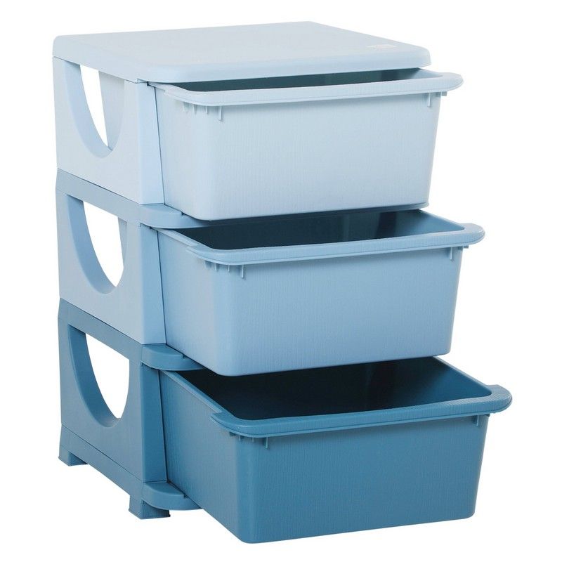 Homcom Kids Three-Tier Storage Unit ? Blue