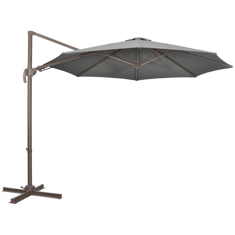 Outsunny 3(M) Cantilever Parasol 360 Rotation Roma Umbrella Hanging Sun Shade With Aluminum Frame