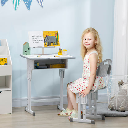 Homcom Kids Adjustable Desk and Chair Set