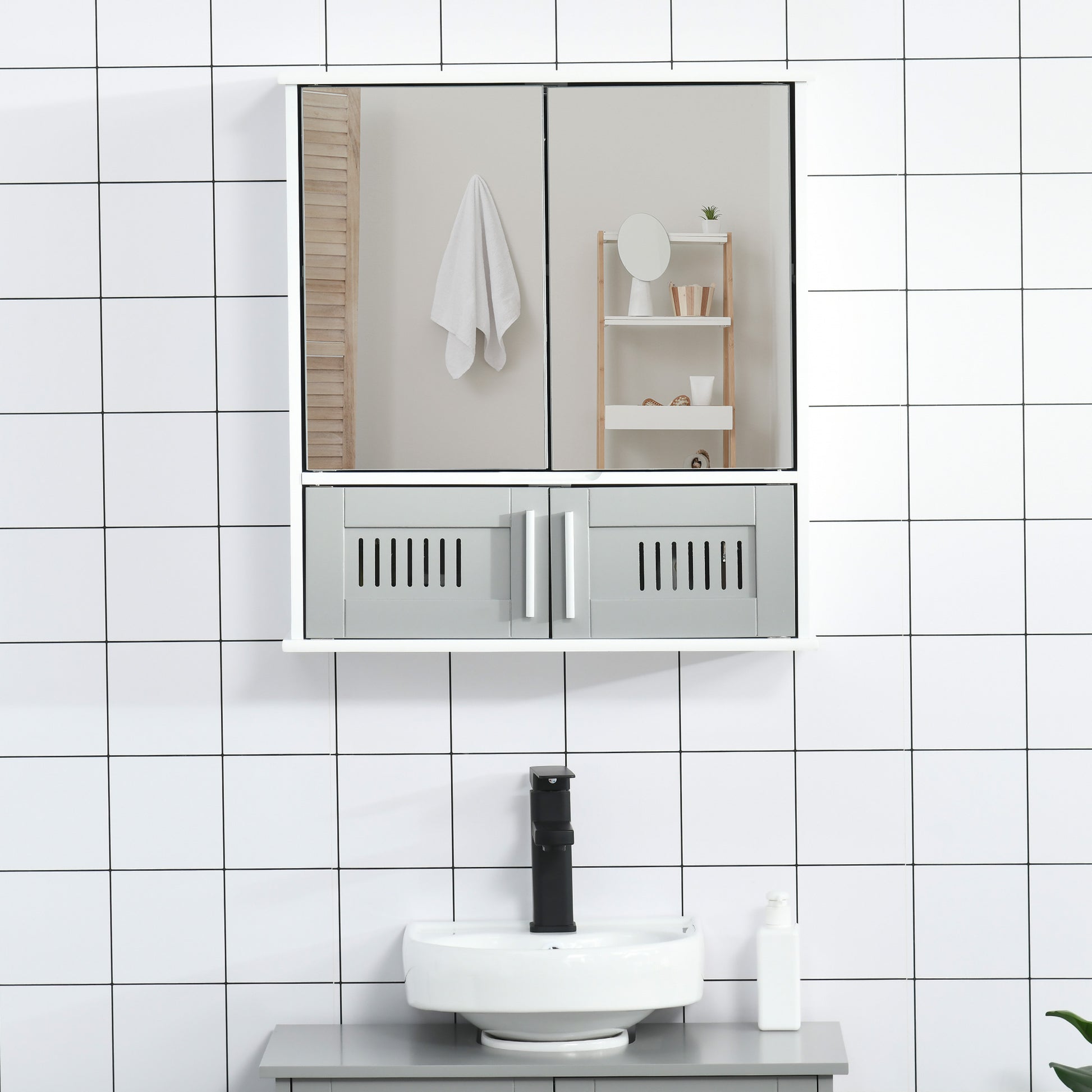 kleankin Bathroom Mirror Cabinet