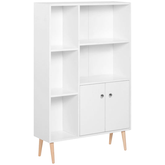 Homcom Multi-Compartment Bookcase - White