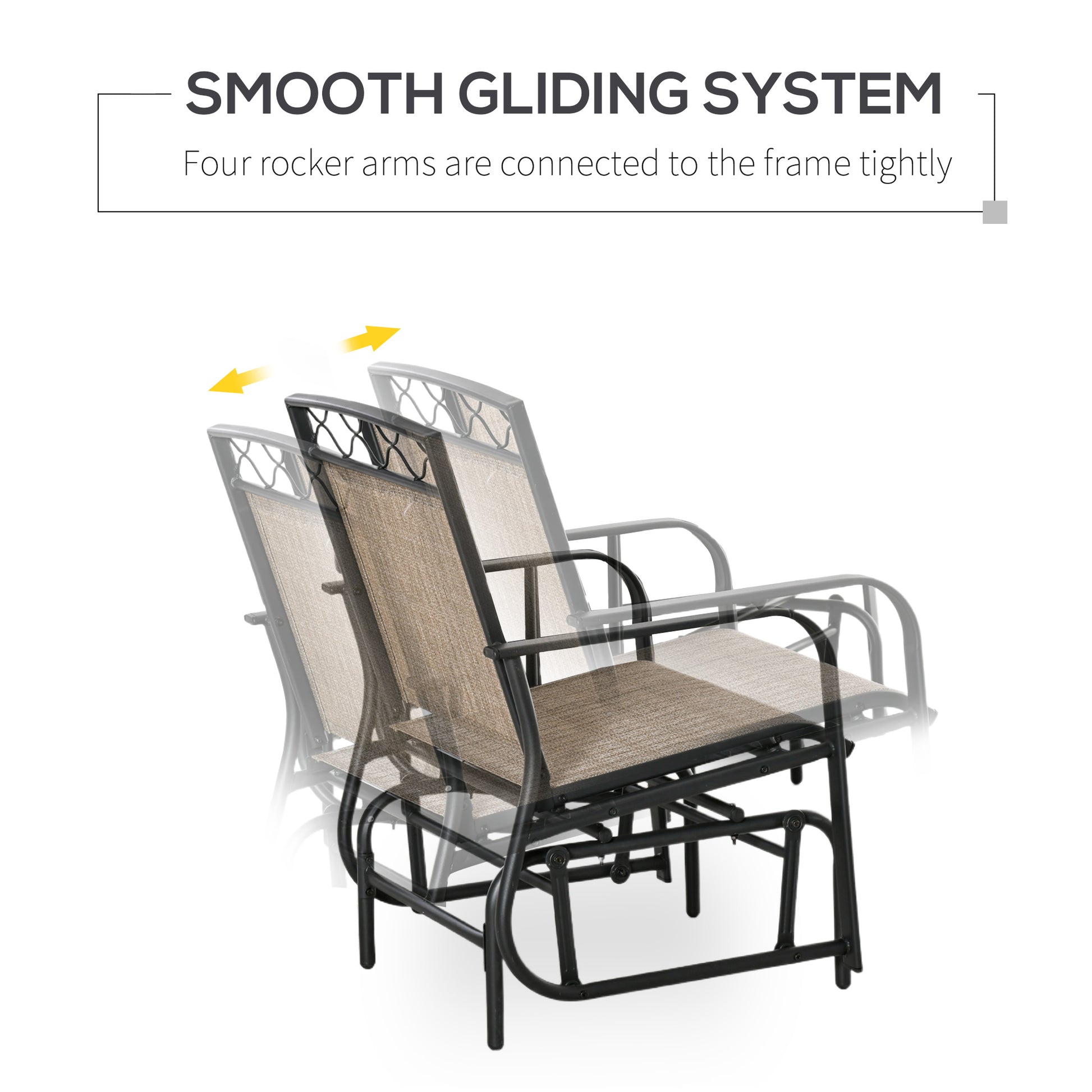 Outsunny Double Outdoor Glider Chair