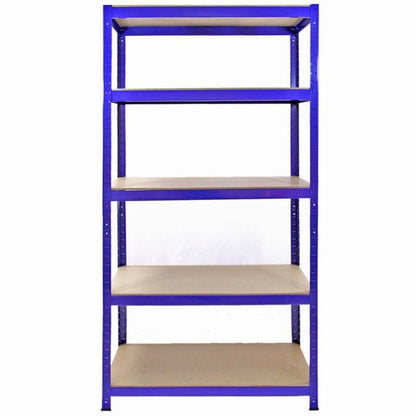 Steel Shelving & Bay Connectorss 180cm - Blue Heavy Duty Set of Five T-Rax 90cm by Raven