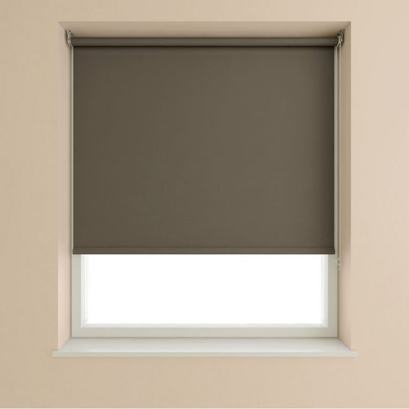 Blackout Roller Blind Chocolate 90cm Width - 175cm Drop