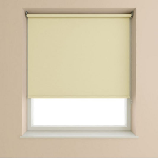 Blackout Roller Blind Oyster - 60cm Width