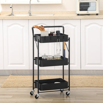 Homcom 3 Tier Storage Trolley Cart