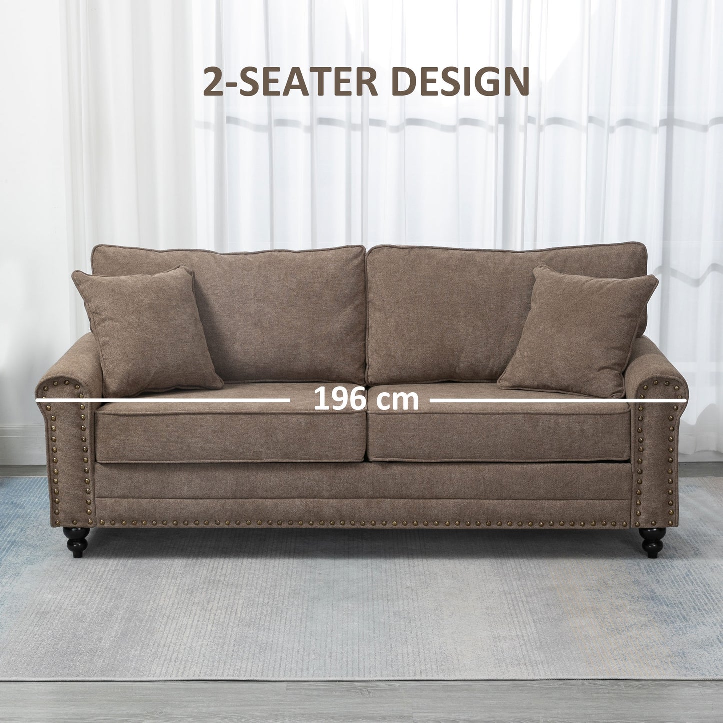 Homcom 2 Seater Sofas for Living Room