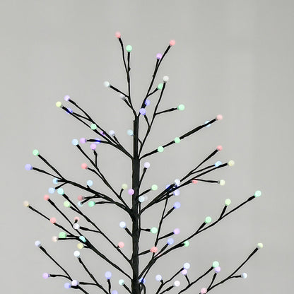 Homcom 6ft Artificial Tree Light with 180 Colour LED Light for Home Party