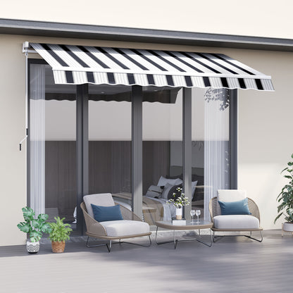 Outsunny Manual Retractable Awning