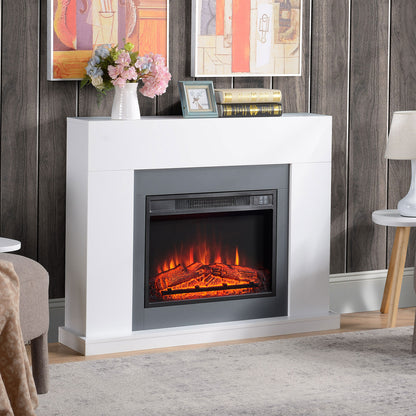 Homcom Electric Fireplace Suite with Remote Control