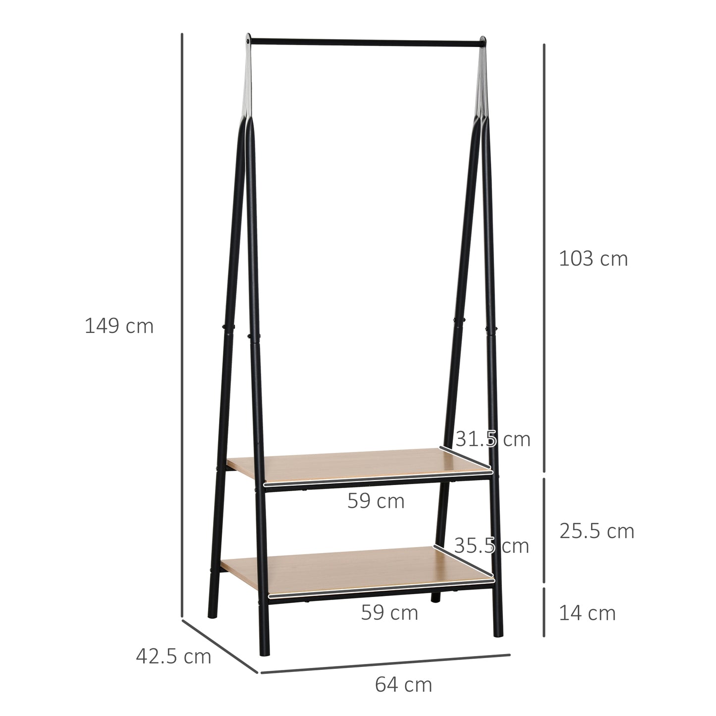 Homcom Clothes Rail