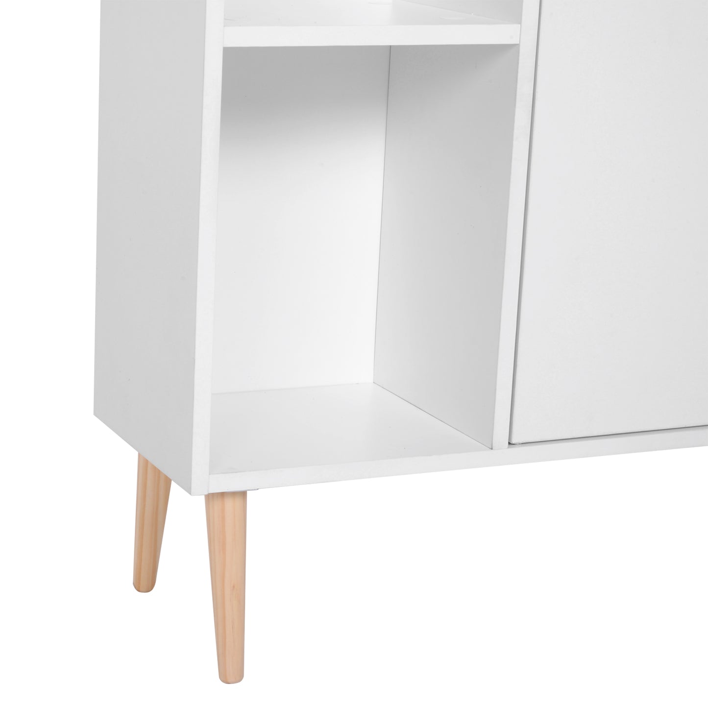 Homcom Multi-Compartment Bookcase - White