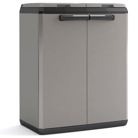 Keter Recycling Cabinet “Split Basic” Grey and Black 85 cm