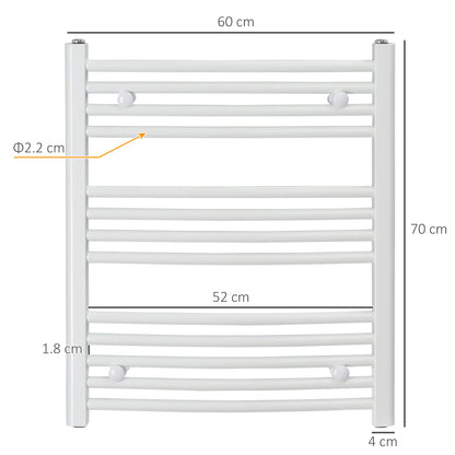 Homcom Curved Heated Towel Rail