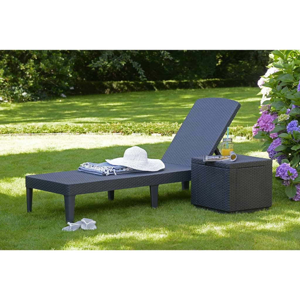 Keter Sunlounger Jaipur Graphite 235162