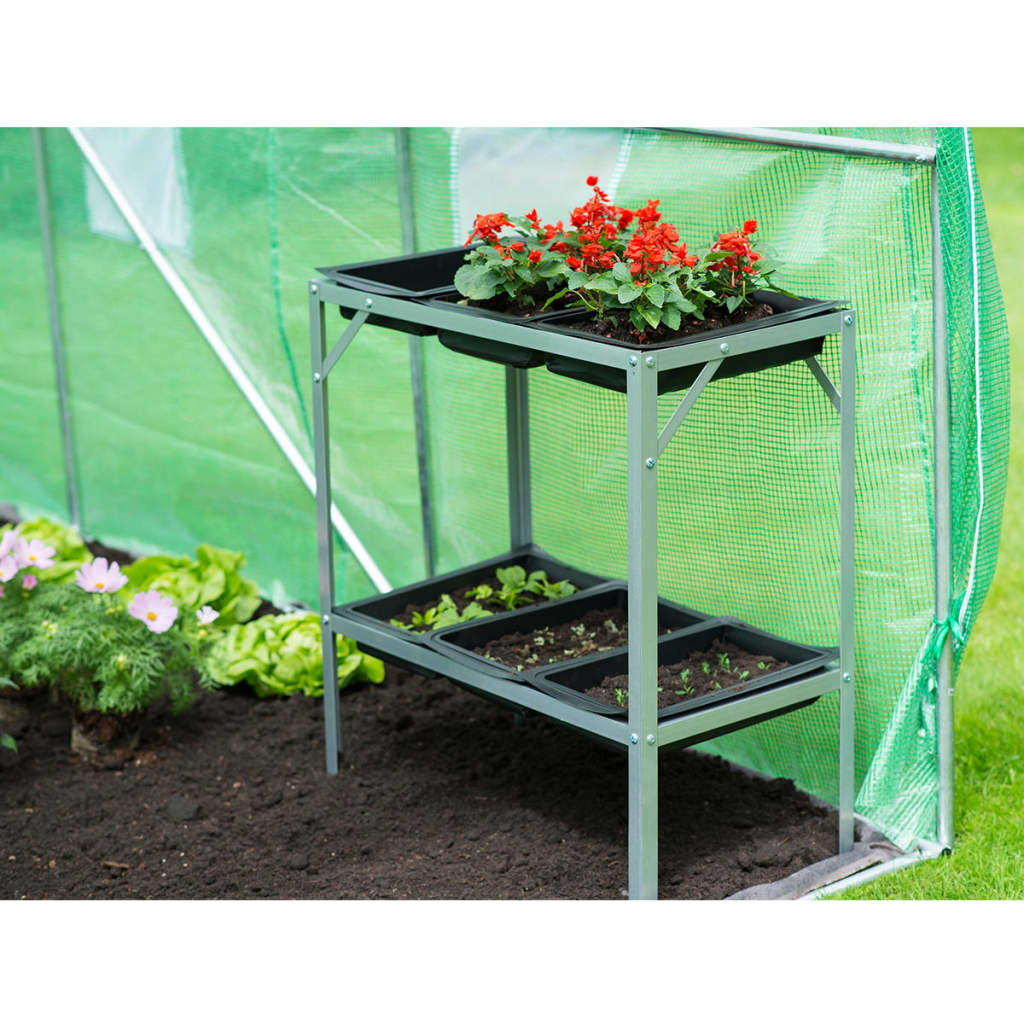 Nature Potting Table 77 x 40 x 77 cm Galvanised Steel