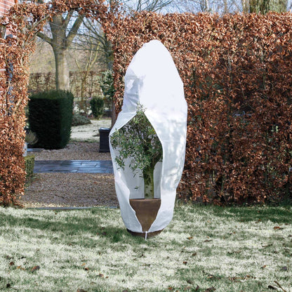 Nature Winter Fleece Cover with Zip 70 g/sqm White 2.5x2.5x3 m