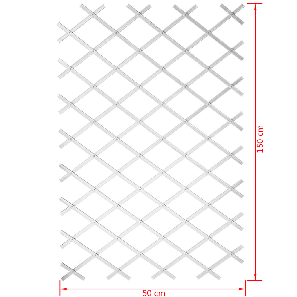 Nature Garden Trellis 50x150 cm PVC White 6040701