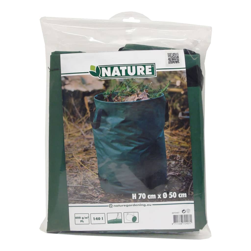 Nature Garden Waste Bag Round 140 L Green