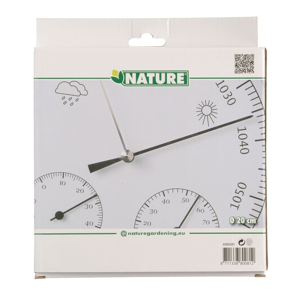 Nature 3-in-1 Barometer with Thermometer and Hygrometer 20 cm 6080081