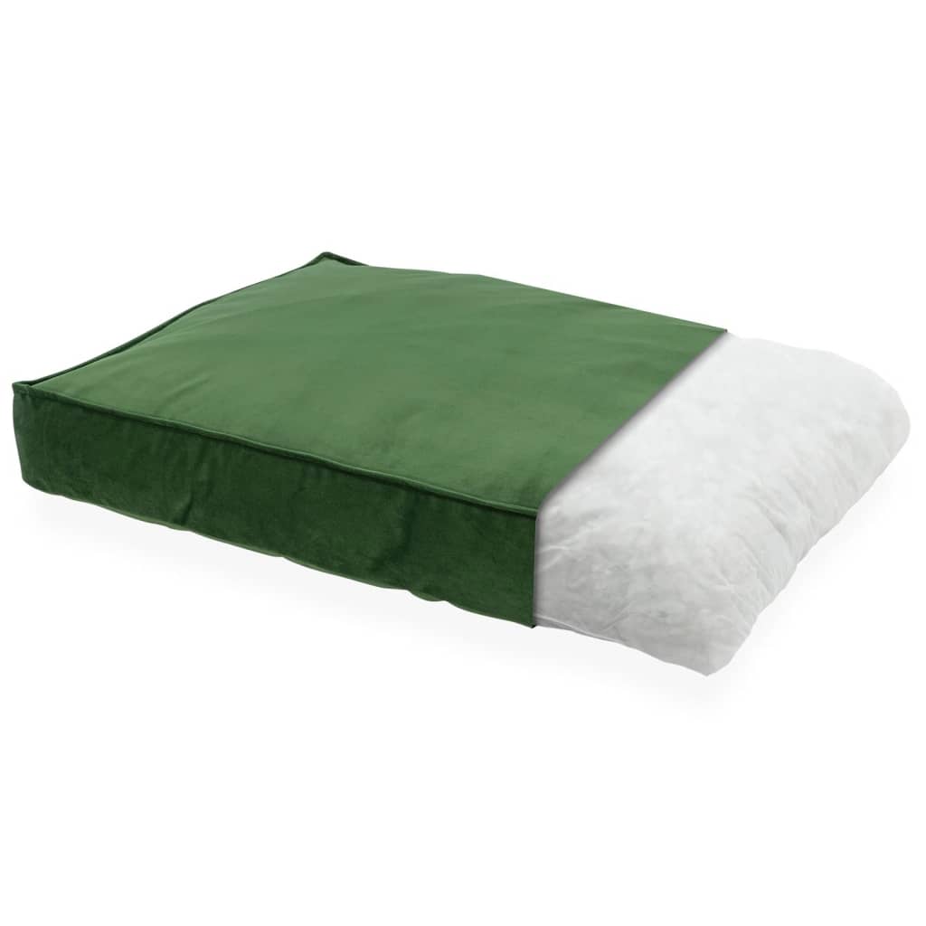 Madison Dog Lounge Velvet 80x55x15 cm Green