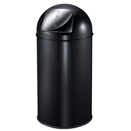 EKO Waste Bin with Push Lid 40 L Black